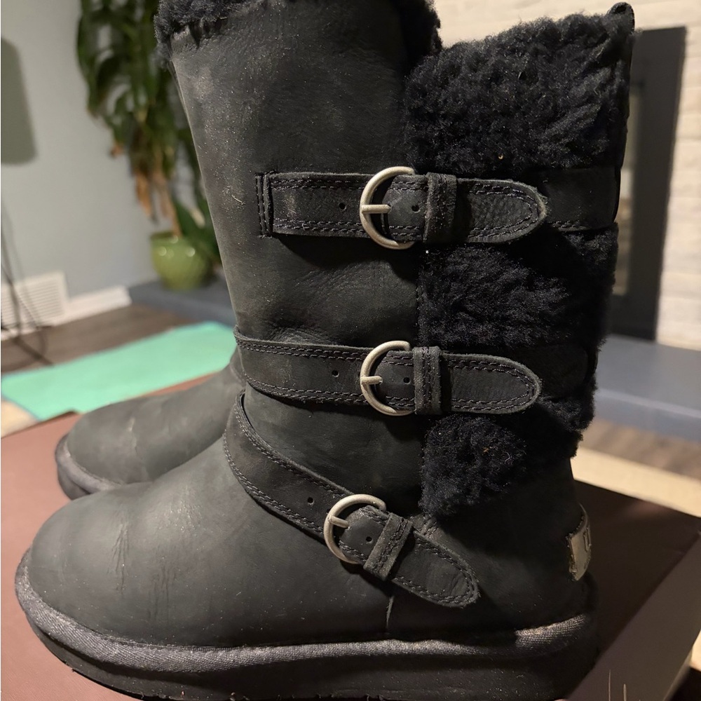 Black UGG Buckle Becket Boots